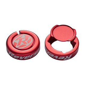 Chip Bar Ends for Lock on Grips Red