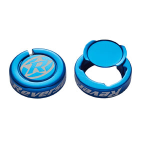 Chip Bar Ends for Lock on Grips Blue