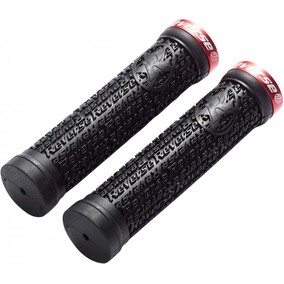 Handlebar Grips Bike Stamp Single Lock On Red