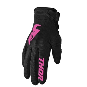 THOR MX GLOVES SECTOR WOMEN BLACK/PINK SML