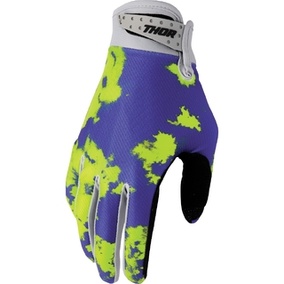 THOR MX YOUTH LAUNCHMODE BLEACH GLOVE GRAY/ACID 