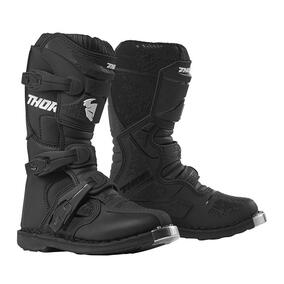 THOR  Boot Straps Blitz XP Youth Mini Black Size 10-13