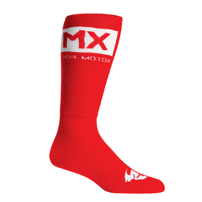SOCKS THOR MX RED/WHITE SIZE 10-13 