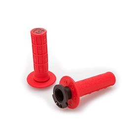 Torc 1 Defy 4 Stroke Red MX Lock On Grips And Cams