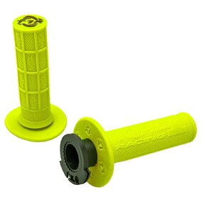 Torc 1 Defy 4 Stroke Fluro Yellow MX Lock On Grips And Cams