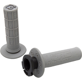 Torc 1 Defy 4 Stroke Grey MX Lock On Grips And Cams