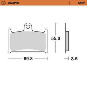 Moto-Master Suzuki GSX-R Triumph Daytona Thunderbird Rocket Sinter Pro Road Front Brake Pads