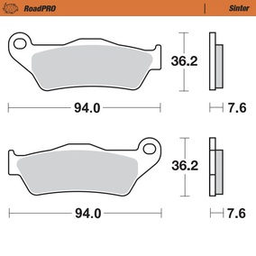 Moto-Master Aprilia Ducati Triumph Yamaha XT / TT Front Brake Pads