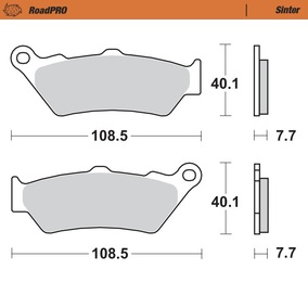 Moto-Master BMW Ducati Harley Davidson Triumph Victory Rear Brake Pads