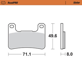 Moto-Master Kawasaki Ninja Kawasaki Z 1000 Suzuki GSX-R Suzuki V-Strom Sinter Pro Road Front Brake Pads