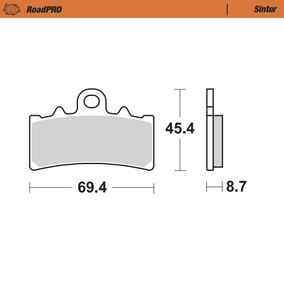 Moto-Master BMW G 310 Fantic  Caballero Husqvarna Svartpilen KTM Duke Pro Sintered Front Brake Pads