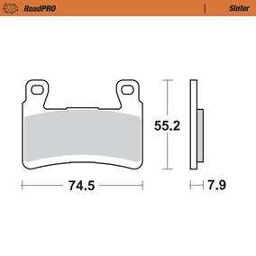 Moto-Master Kawasaki ZX6R 13-and up Sinter Pro Road Front Brake Pads