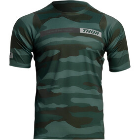 Jersey Thor MTB MX Assist Camo Green Medium