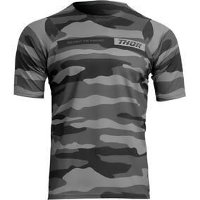 Jersey Thor MTB MX Assist Camo Dark Gray Large