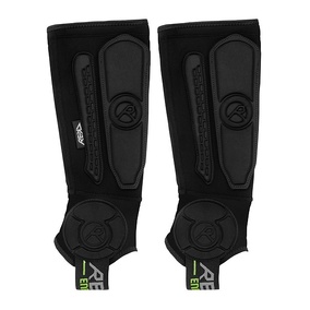 REKD Energy Covert Shin+Ankle Guards Black Short Small/Medium