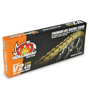 Moto-Master 428 V2 Non Sealed Gold Chain 130 Link