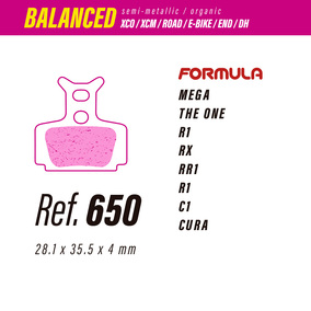 Less Brakes Formula Balanced 650 Brake Pads