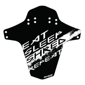 Mudguard Eat, Sleep, Shred, Repeat Black White