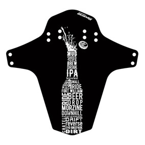Mudguard MTB Bike Bottle Black White