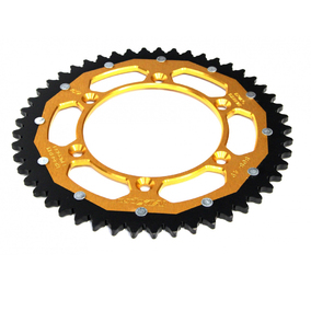 MX Pro Suzuki RM80-85 86-23 Yamaha YZ80-85 93-23 Gold Steel/Alloy Dual Drive Rear Sprocket