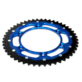 MX Pro Suzuki RM/RMX/RMZ/DRZ Blue Steel/Alloy Dual Drive Rear Sprocket