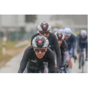 Polisport Aero‑R – Large Cycling Helmet (Black Matte / White Glossy / Grey, 58–61 cm)