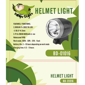 Bicycle Helmet Light 2000 lumens
