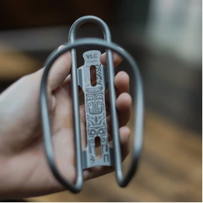 VLCmade Titanium Space Bottle Cage, Neptune (Blue)