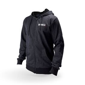 Hoodie SHRED MTB Zip Up Charcoal Large