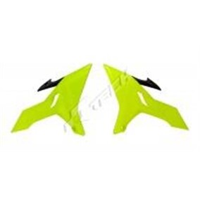 RTech Yamaha YZ 125-250 15-21 YZ125X 20-22 YZ250X 16- 22 Revolution Radiator Shrouds Neon Yellow