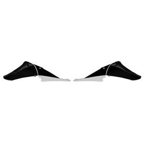 RTech Yamaha YZ450F 10-13 Black/White Upper Radiator Shrouds