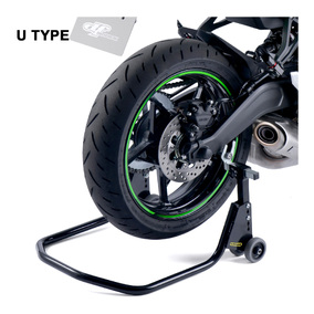 Street Bike Rear Paddock Adjustable Stand - Black