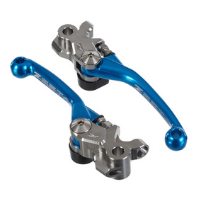 Zeta Husqvarna GasGas Pivot Lever Set FP Braketec - Blue
