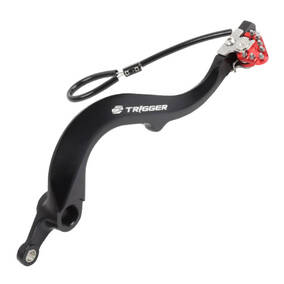 Zeta Kawasaki Trigger Brake Pedal - Red