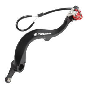 Zeta Kawasaki Trigger Brake Pedal - Red