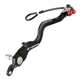 Zeta Kawasaki Trigger Brake Pedal - Red