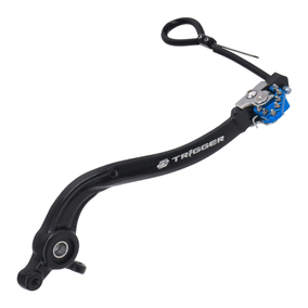 Zeta KTM GasGas Husqvarna Trigger Brake Pedal - Blue 