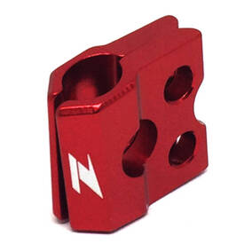 Zeta Kawasaki KXF/KLX, Suzuki RM/RMZ F-Brake Line Clamp - Red