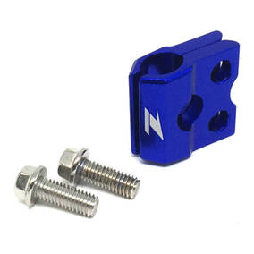 Zeta Yamaha YZ / YZF / WRF F-Brake Line Clamp - Blue