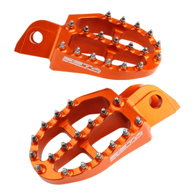 Zeta KTM Husqvarna Beta Aluminium Footpegs - Orange 