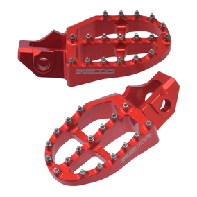 Zeta KTM Husqvarna GasGas Aluminium Footpegs - Red 