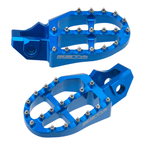 Zeta KTM Husqvarna Beta Aluminium Footpegs - Blue