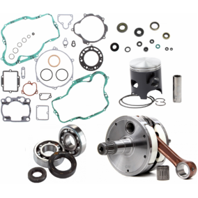 Kawasaki KX250 93-01 Complete Engine Rebuild Kit (66.34MM Piston) Hot Rods Crankshaft