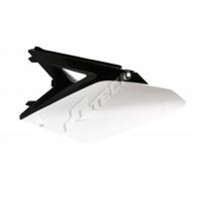 RTech Suzuki RMZ250 10-18 Black/White Side Panels 