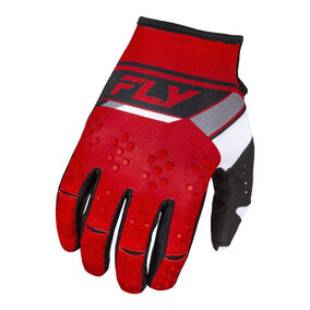 Fly Racing 2024 Kinetic Prix Gloves - Red / Grey / White