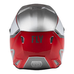 Fly Racing Kinetic Drift Helmet - Charcoal / Grey / Red 2XL