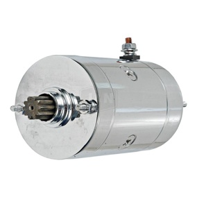 STARTER MOTOR HITACHI CHROME Harley Davidsons FLH 1200 Electra Glide 69-80, XLS 1000 Roadster 79-80