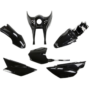 UFO Kawasaki KLX110 10-25 Black Plastics Kit