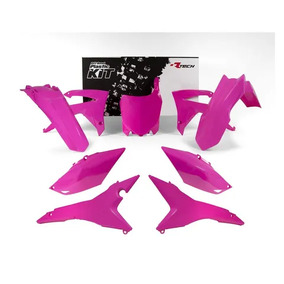 RTech Honda CRF450R 13-16 CRF250R 14-17 Neon Pink Plastics Kit