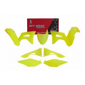 RTech Honda CRF450R 19-20 CRF250R 19-21 Neon Yellow Plastics Kit